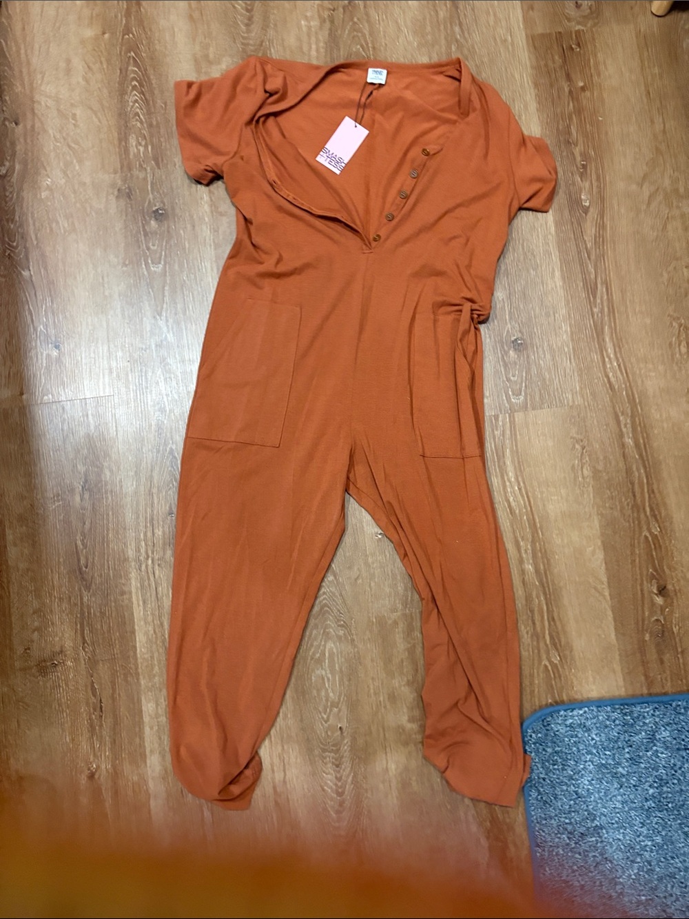Women’s smash and Tess One-Piece Romper in Rust Orange by